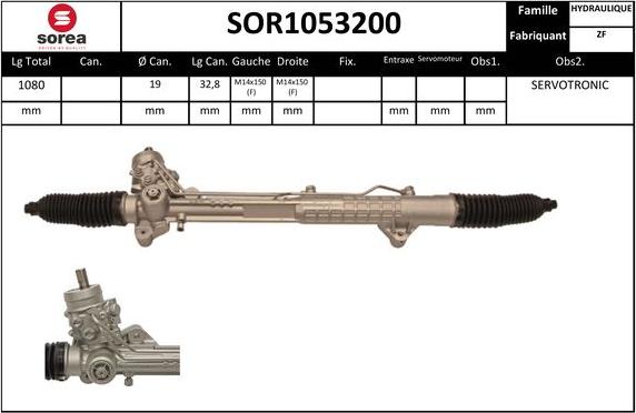 Sera SOR1053200 - Crémaillière de direction cwaw.fr