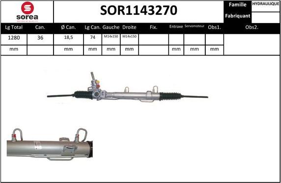 Sera SOR1143270 - Crémaillière de direction cwaw.fr