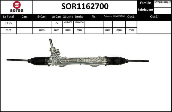 Sera SOR1162700 - Crémaillière de direction cwaw.fr