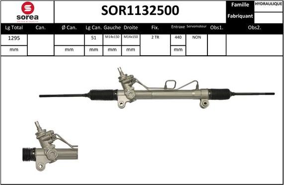 Sera SOR1132500 - Crémaillière de direction cwaw.fr