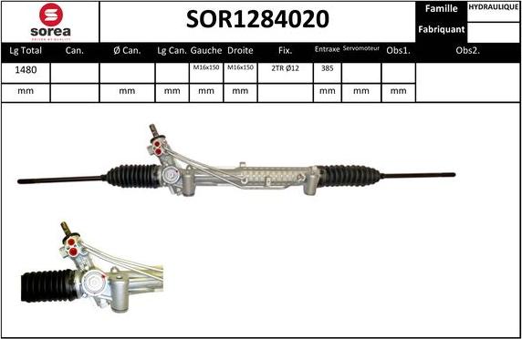 Sera SOR1284020 - Crémaillière de direction cwaw.fr