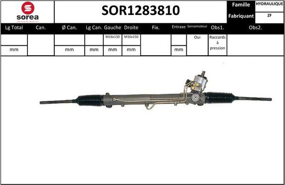 Sera SOR1283810 - Crémaillière de direction cwaw.fr