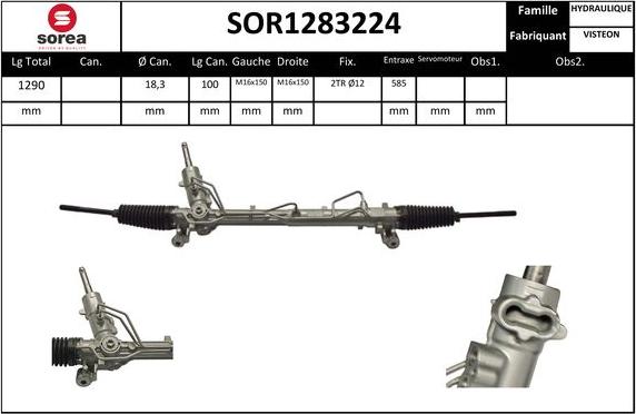 Sera SOR1283224 - Crémaillière de direction cwaw.fr