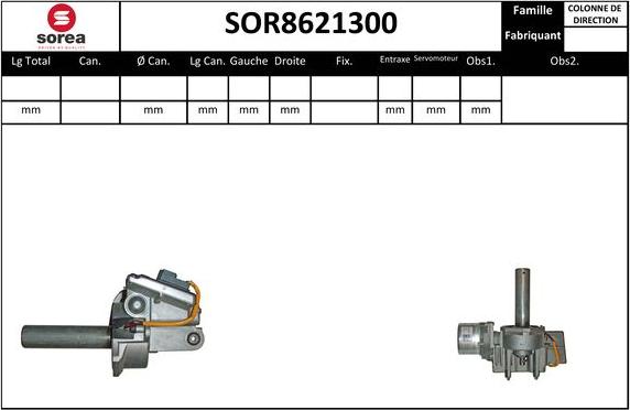 Sera SOR8621300 - Colonne de direction cwaw.fr