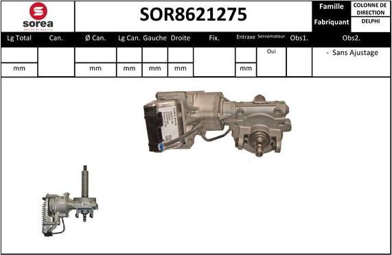 Sera SOR8621275 - Colonne de direction cwaw.fr