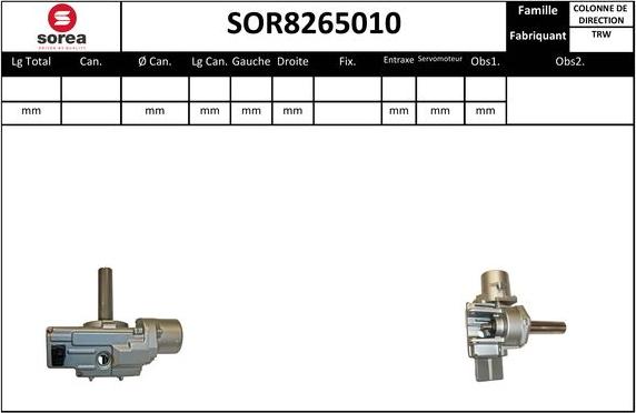 Sera SOR8265010 - Colonne de direction cwaw.fr