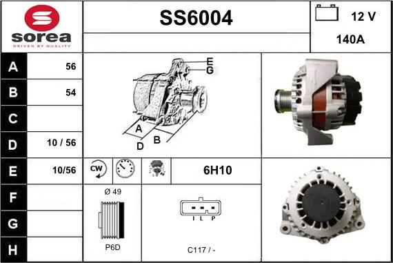 Sera SS6004 - Alternateur cwaw.fr