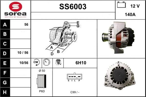 Sera SS6003 - Alternateur cwaw.fr