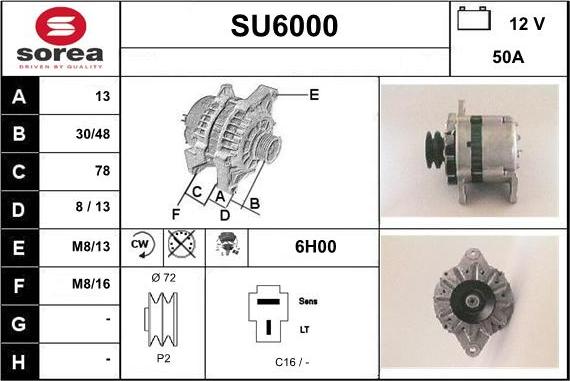 Sera SU6000 - Alternateur cwaw.fr