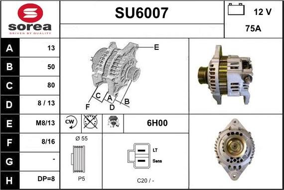 Sera SU6007 - Alternateur cwaw.fr