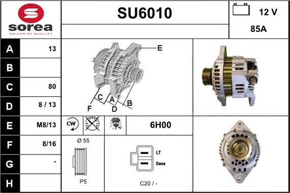 Sera SU6010 - Alternateur cwaw.fr