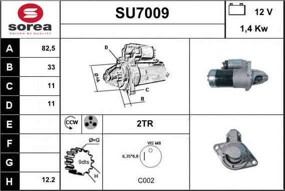 Sera SU7009 - Démarreur cwaw.fr