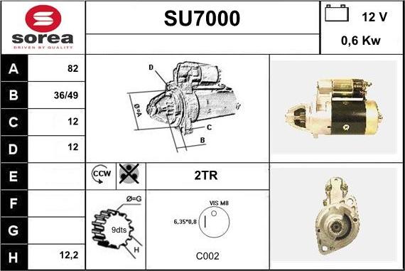 Sera SU7000 - Démarreur cwaw.fr