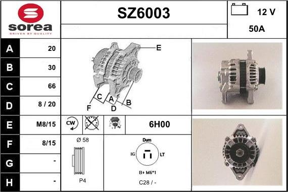 Sera SZ6003 - Alternateur cwaw.fr