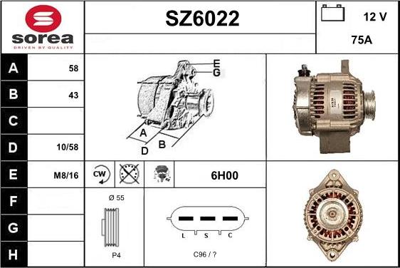 Sera SZ6022 - Alternateur cwaw.fr