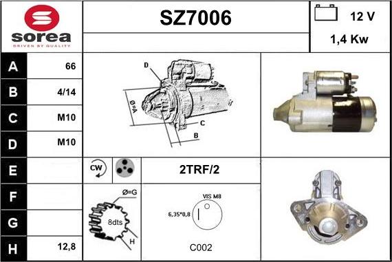 Sera SZ7006 - Démarreur cwaw.fr