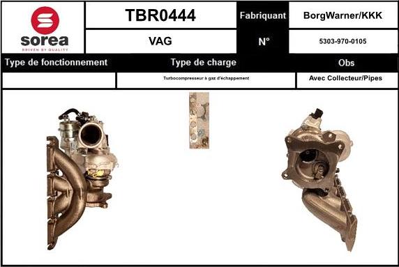 Sera TBR0444 - Turbocompresseur, suralimentation cwaw.fr