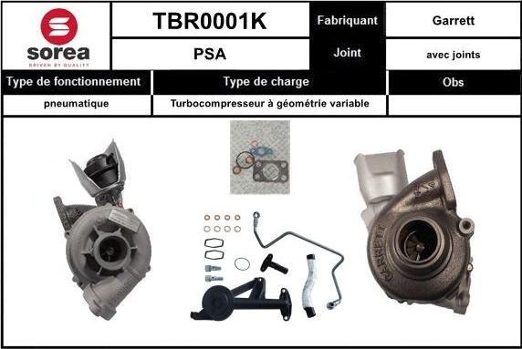 Sera TBR0001K - Turbocompresseur, suralimentation cwaw.fr