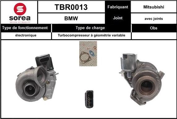 Sera TBR0013 - Turbocompresseur, suralimentation cwaw.fr