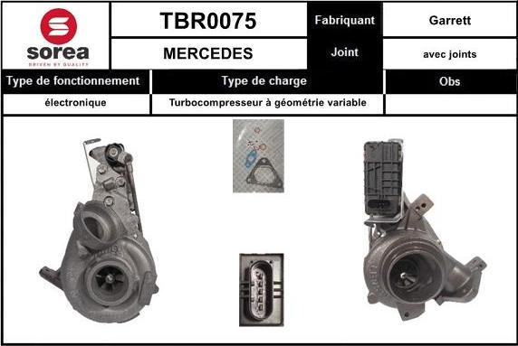 Sera TBR0075 - Turbocompresseur, suralimentation cwaw.fr