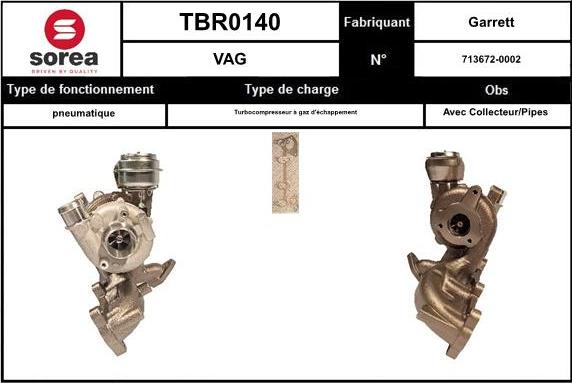 Sera TBR0140 - Turbocompresseur, suralimentation cwaw.fr