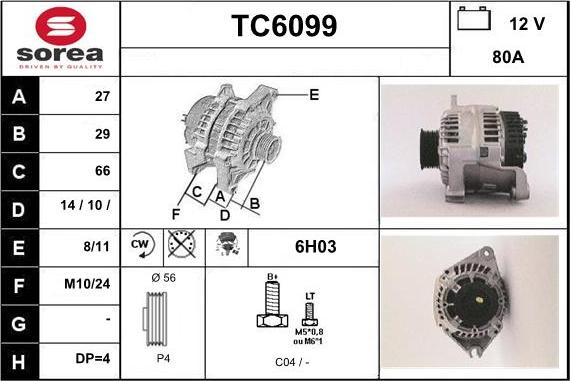 Sera TC6099 - Alternateur cwaw.fr