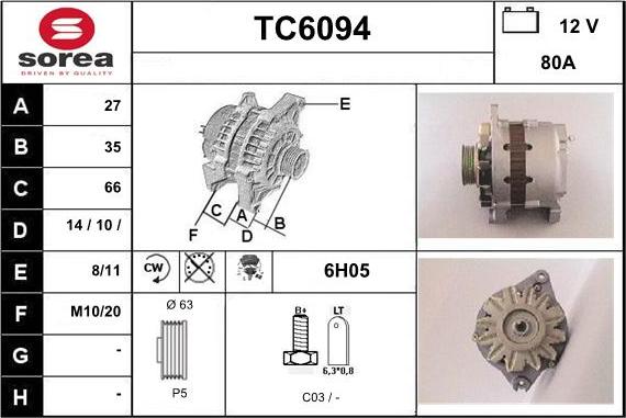 Sera TC6094 - Alternateur cwaw.fr