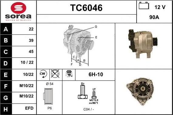 Sera TC6046 - Alternateur cwaw.fr