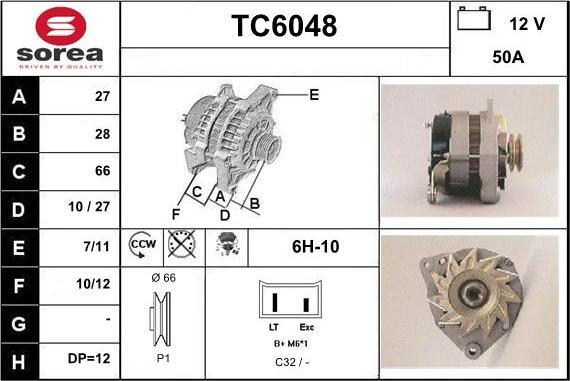 Sera TC6048 - Alternateur cwaw.fr