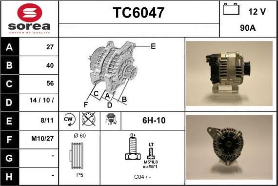 Sera TC6047 - Alternateur cwaw.fr