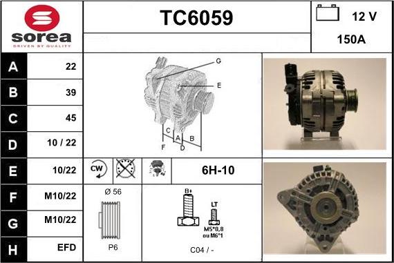 Sera TC6059 - Alternateur cwaw.fr