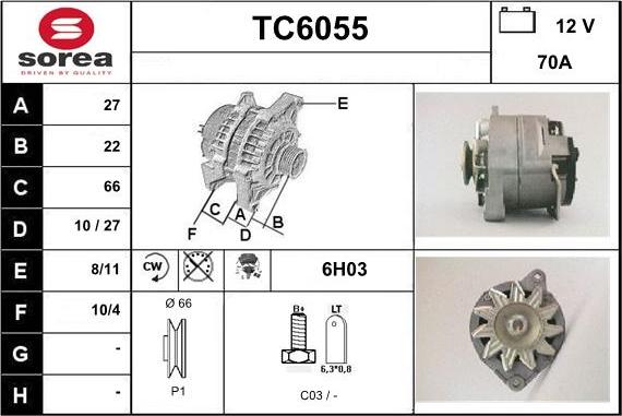 Sera TC6055 - Alternateur cwaw.fr