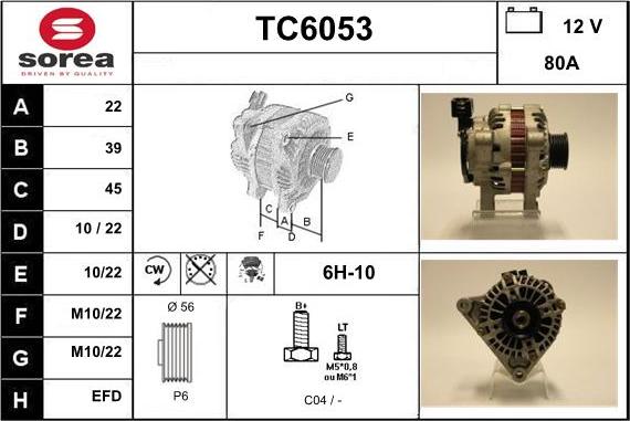 Sera TC6053 - Alternateur cwaw.fr