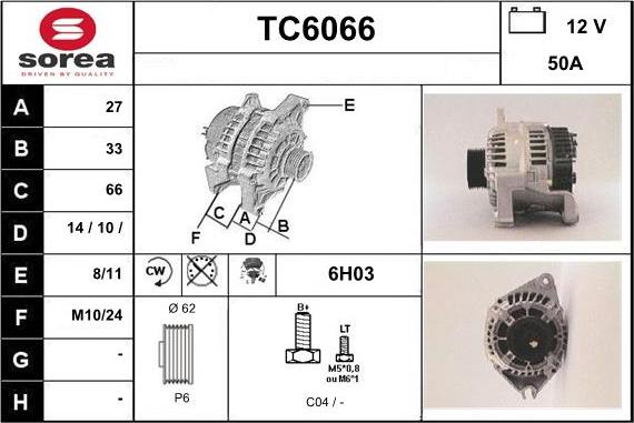 Sera TC6066 - Alternateur cwaw.fr