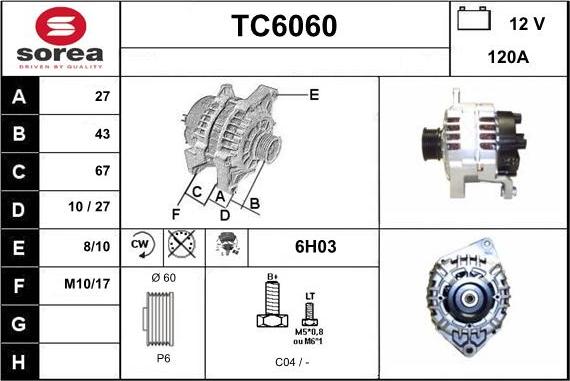 Sera TC6060 - Alternateur cwaw.fr