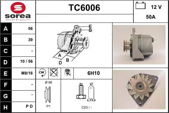 Sera TC6006 - Alternateur cwaw.fr