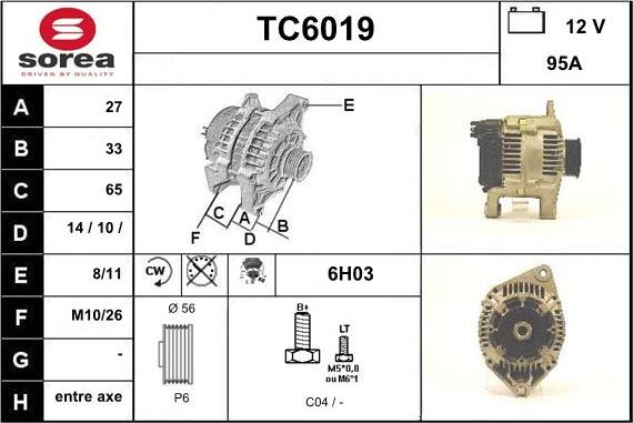 Sera TC6019 - Alternateur cwaw.fr