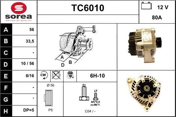 Sera TC6010 - Alternateur cwaw.fr