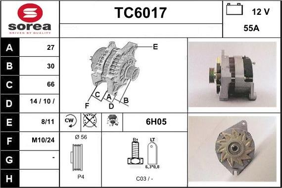 Sera TC6017 - Alternateur cwaw.fr