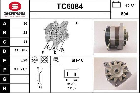 Sera TC6084 - Alternateur cwaw.fr