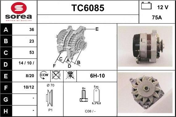 Sera TC6085 - Alternateur cwaw.fr