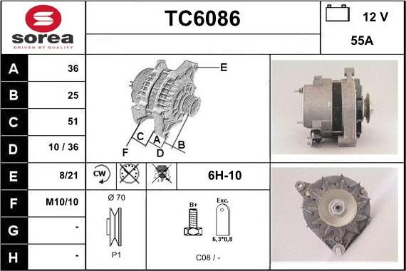 Sera TC6086 - Alternateur cwaw.fr