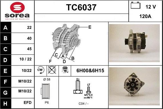 Sera TC6037 - Alternateur cwaw.fr