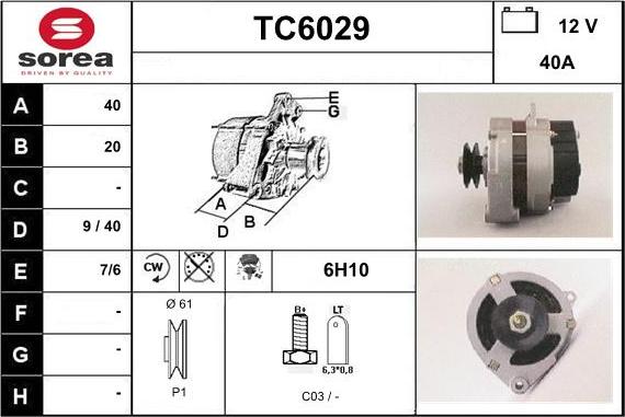 Sera TC6029 - Alternateur cwaw.fr