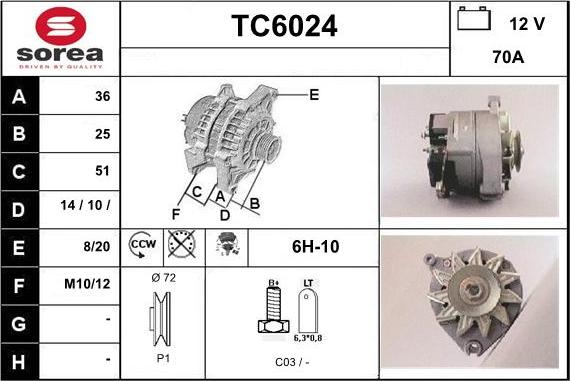 Sera TC6024 - Alternateur cwaw.fr