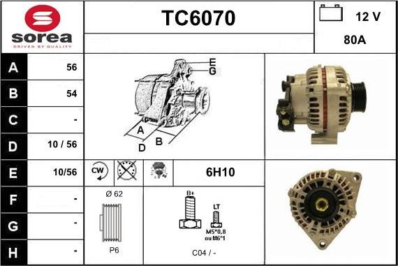 Sera TC6070 - Alternateur cwaw.fr