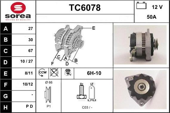 Sera TC6078 - Alternateur cwaw.fr