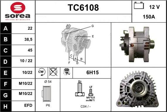 Sera TC6108 - Alternateur cwaw.fr