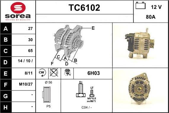 Sera TC6102 - Alternateur cwaw.fr