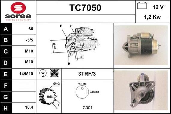 Sera TC7050 - Démarreur cwaw.fr